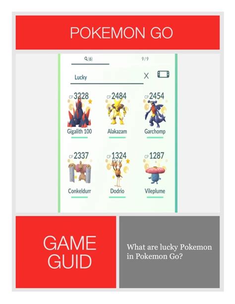 Pokemon Go lucky Pokemon: How to become lucky .